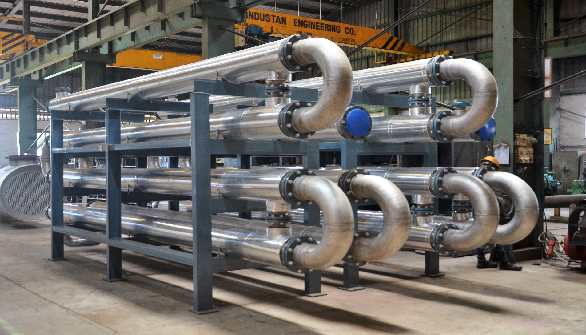 Double Pipe Type Shell Tube Heat Exchanger Kinam Engineering Industries